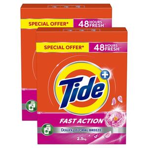 Tide Detergent Powder Ls Core+Tod 2X2.5Kg
