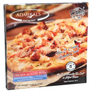 Admirals Pizza Chicken Alfredo 375G