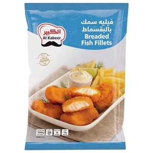 Al Kabeer Frozen Breaded Fish Fillet 1Kg