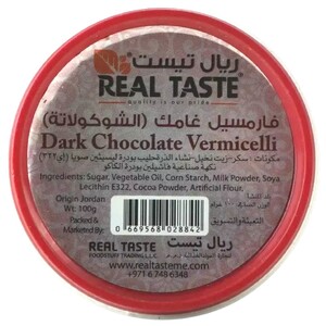 Real Taste Vermicelli Dark Chocolate 100G