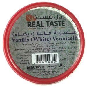 Real Taste Vermicelli Vanilla White 100G
