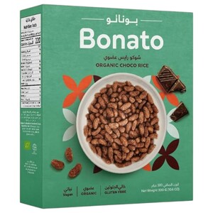 Bonato Chocolate Rice Cereals Organic 300G