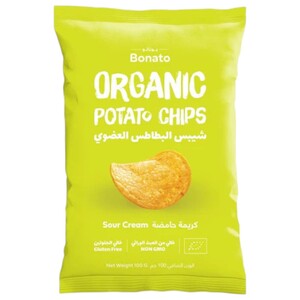 Bonato Potato Chips Sour Cream Organic 100G
