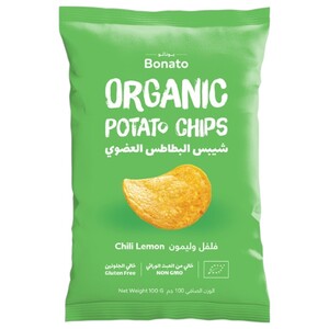 Bonato Potato Chips Chili Lemon Organic 100G