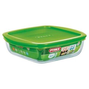 Pyrex Square Dish With Lid 1L
