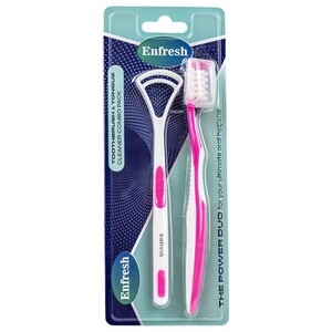 Enfresh Tongue Cleaner With Toothbrush