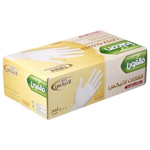 Falcon Latex Glove Powder Free Small 100 Pieces