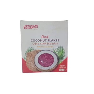 Elissar Red Coconut Flakes 100G