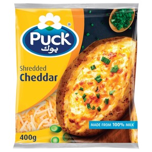 Puck Shredded Cheddar Mix 400G