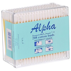 Alpha Cotton Buds 208 Pieces