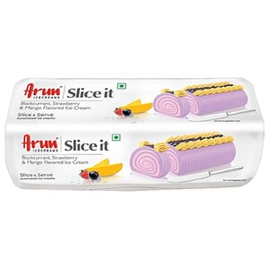Arun Ice Cream Slice It Blackcurrant, Strawberry & Mango 700Ml