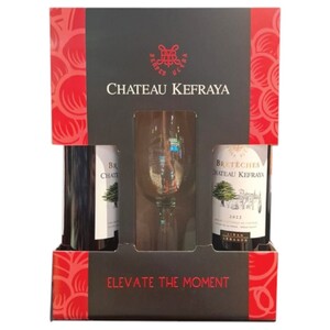 Kefraya Breteches Rouge 75Cl X 2 + 1 Glass Free