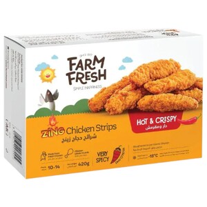 Farm Fresh Zing Chicken Strips Spicy 420G