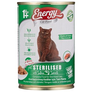 Energy Sterilized Wet Cat Food With Salmon 400G