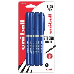 Uni-Ball Sign L Pen Blue 6 Pieces 0.7Mm Myt7