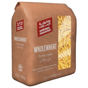 Emirates Macaroni Whole Wheat Penne Rigate 500G