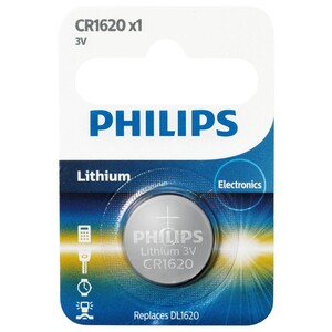 Philips Lithium Coin Battery 3V Cr1620
