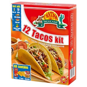 Cantina Mexicana Tacos Kit 12 Pieces 325G