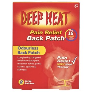 Deep Heat Pain Relief Back Patch 2 Pieces