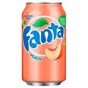Fanta Carbonated Soft Drink Peach Caffeine Free 355Ml