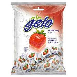 Gelo Candy Strawberry With Fruit Juice 150G