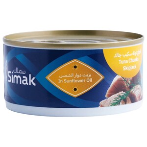 Simak Tuna Chunks Skipjack In Sunflower Oil 170G