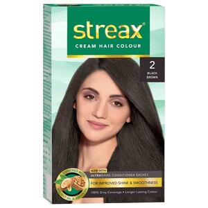 Streax Cream Hair Color: 2 Black Brown