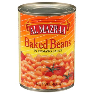 Al Mazraa Baked Beans In Tomato Sauce 400G