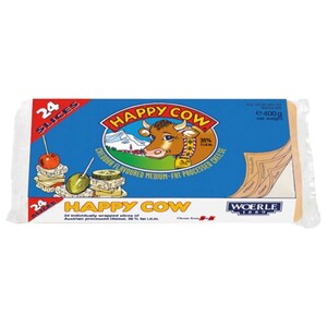 Happy Cow Cheddar Cheese 24 Slices 400G
