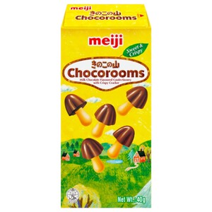 Meiji Chocorooms Milk Chocolate With Crispy Cracker 40G