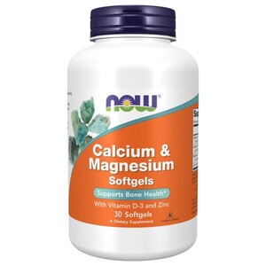 Now Calcium & Magnesium Softgels 30 Pieces