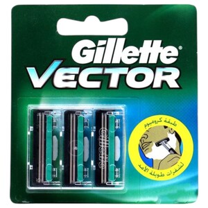 Gillette Vector Shaving Cartridge 3 Pieces