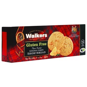 Walkers Shortbread Ginger & Lemon Gluten Free 140G