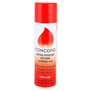 Concord Butane Lighter Gas Refill 250Ml
