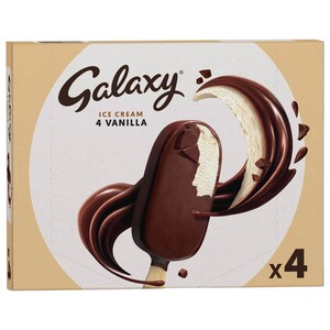 Galaxy Ice Cream Stick Vanilla 58G X4