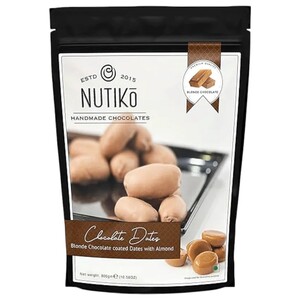 Nutiko Blonde Chocolate Coated Dates With Almond 300G
