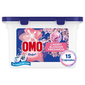Omo Laundry Capsules Cherry Blossom Freshness 15 Pods 225G