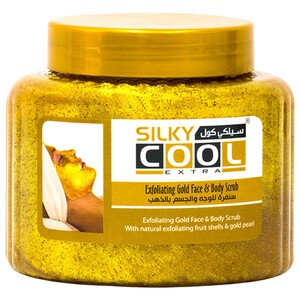 Silky Cool Exfoliating Gold Face & Body Scrub 500Ml