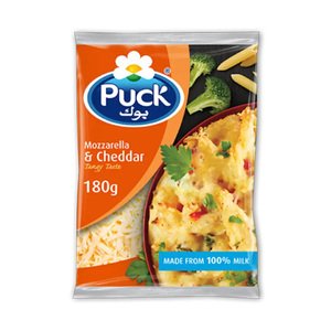 Puck Cheddar Cheese Shredded Mix 180G