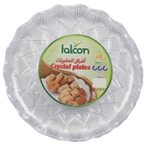 Falcon Crystal Plate 24Cm 5 Pieces