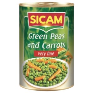 Sicam Green Peas And Carrots Very Fine 400G