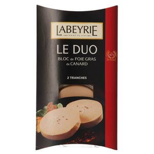 Labeyrie Bloc Foie Gras Canard Duo Slices 2X80g