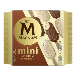 Magnum Mini White And Almond Ice Cream, 345 Ml
