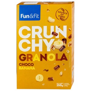 Fun & Fit Crunchy Granola Choco Banana 250G