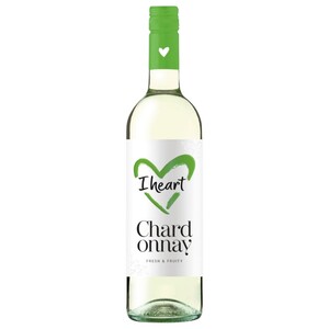 I Heart White Wine Chardonnay 75Cl