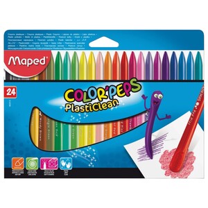 Maped Color Peps Plasticlean Crayon 24 Colors