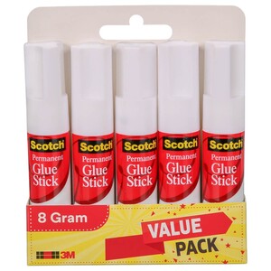 Scotch Permanent Glue Stick 8G X5