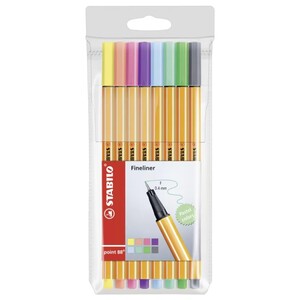 Stabilo Fine Liner Point Pen 8 Pieces