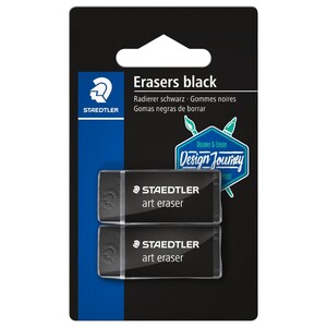 Staedtler Rasoplast Eraser Black 2 Pieces