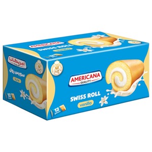 Americana Swiss Roll Vanilla 20G X12